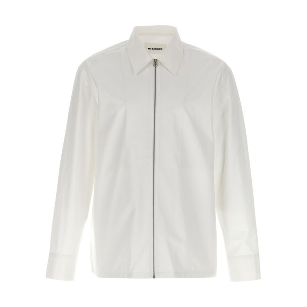 Jil Sander White Cotton Men's Blouse